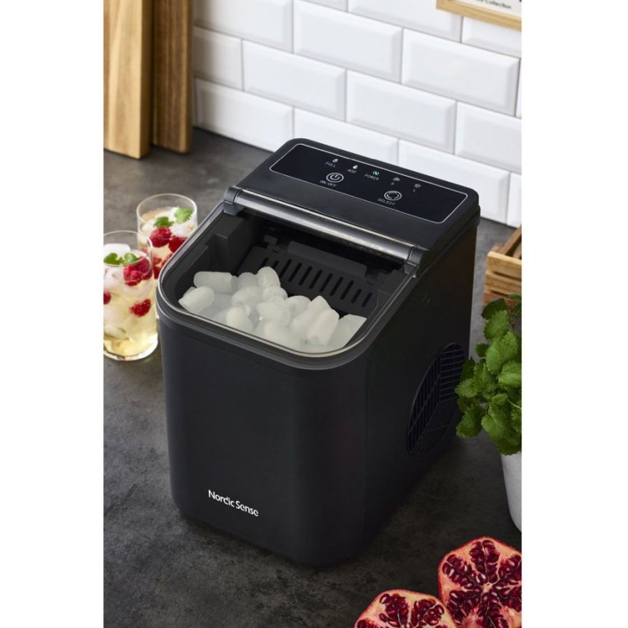 Nordic Sense Eisw&uuml;rfelmaschine 1,1 L, Schwarz