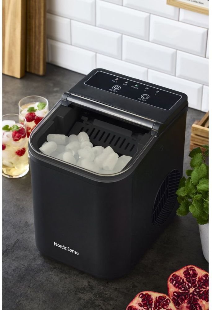 Nordic Sense Eisw&uuml;rfelmaschine 1,1 L, Schwarz