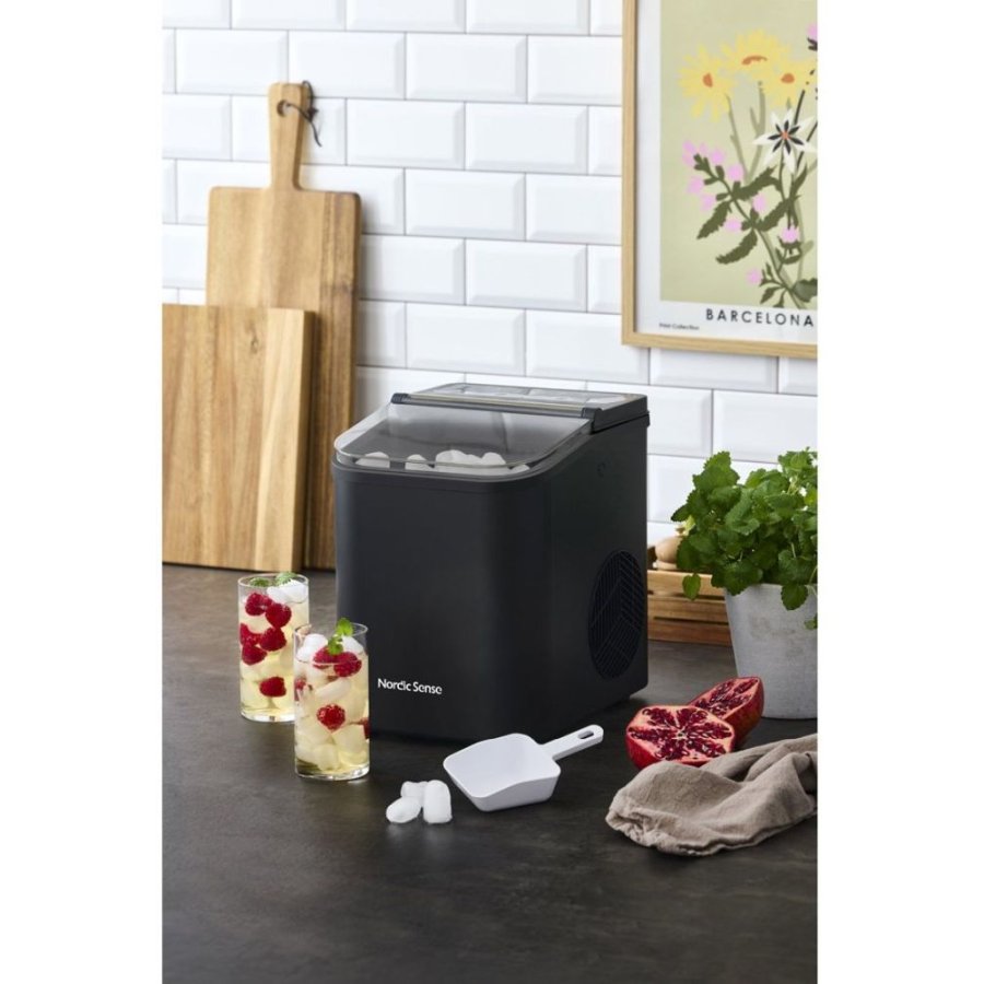 Nordic Sense Eisw&uuml;rfelmaschine 1,1 L, Schwarz