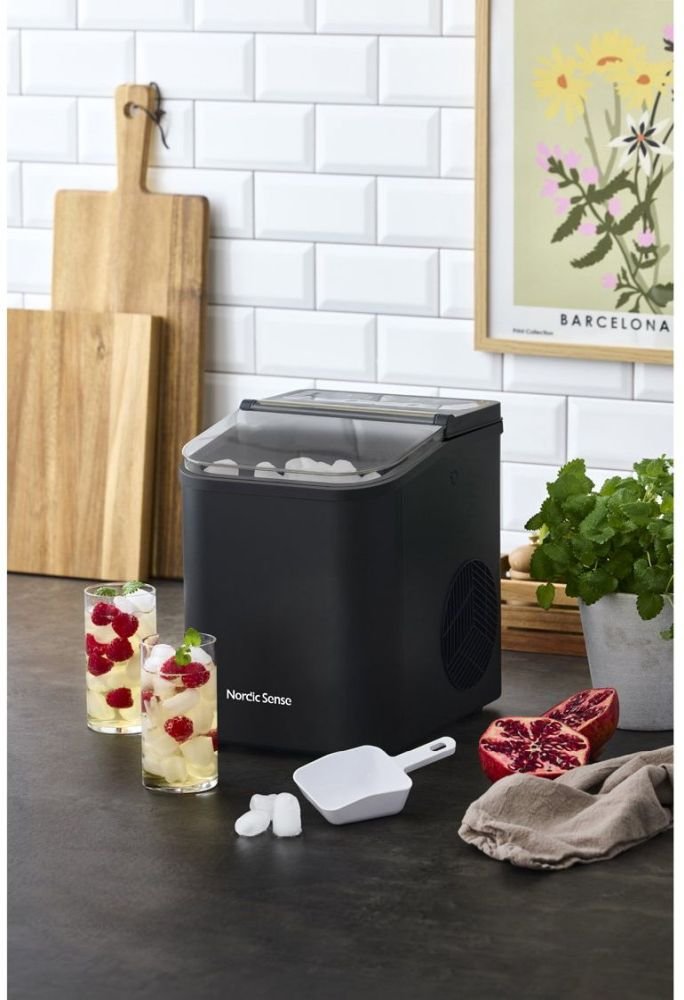 Nordic Sense Eisw&uuml;rfelmaschine 1,1 L, Schwarz