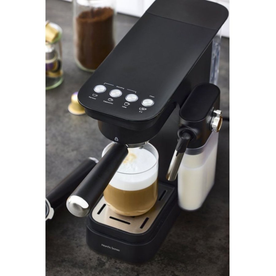 Nordic Sense Espressomaskine, Sort