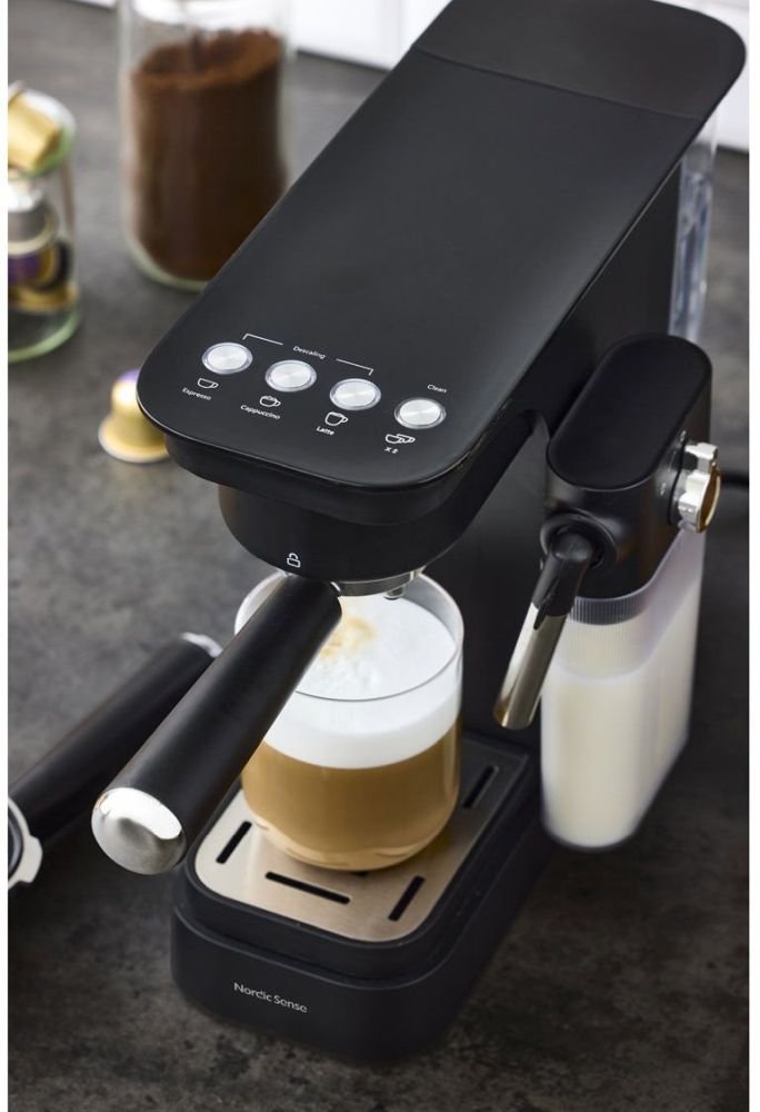 Nordic Sense Espressomaskine, Sort