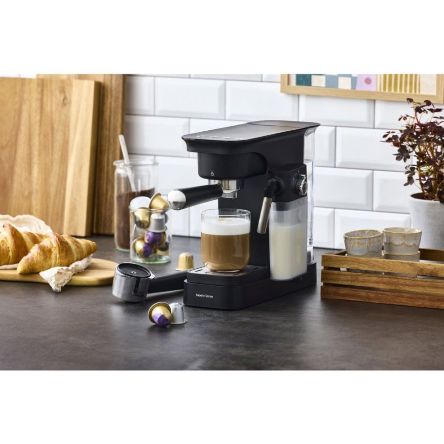 Nordic Sense Espressomaskine, Sort
