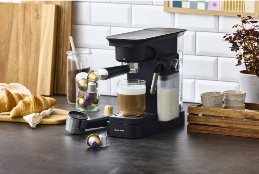 Nordic Sense Espressomaskine, Sort