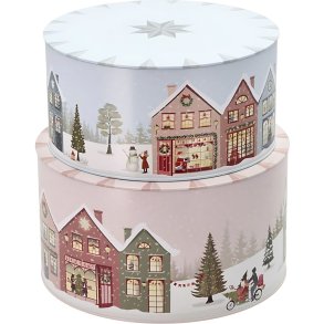 Pillivuyt Vinter Kaged�se 2 stk, Rose/Ice Blue
