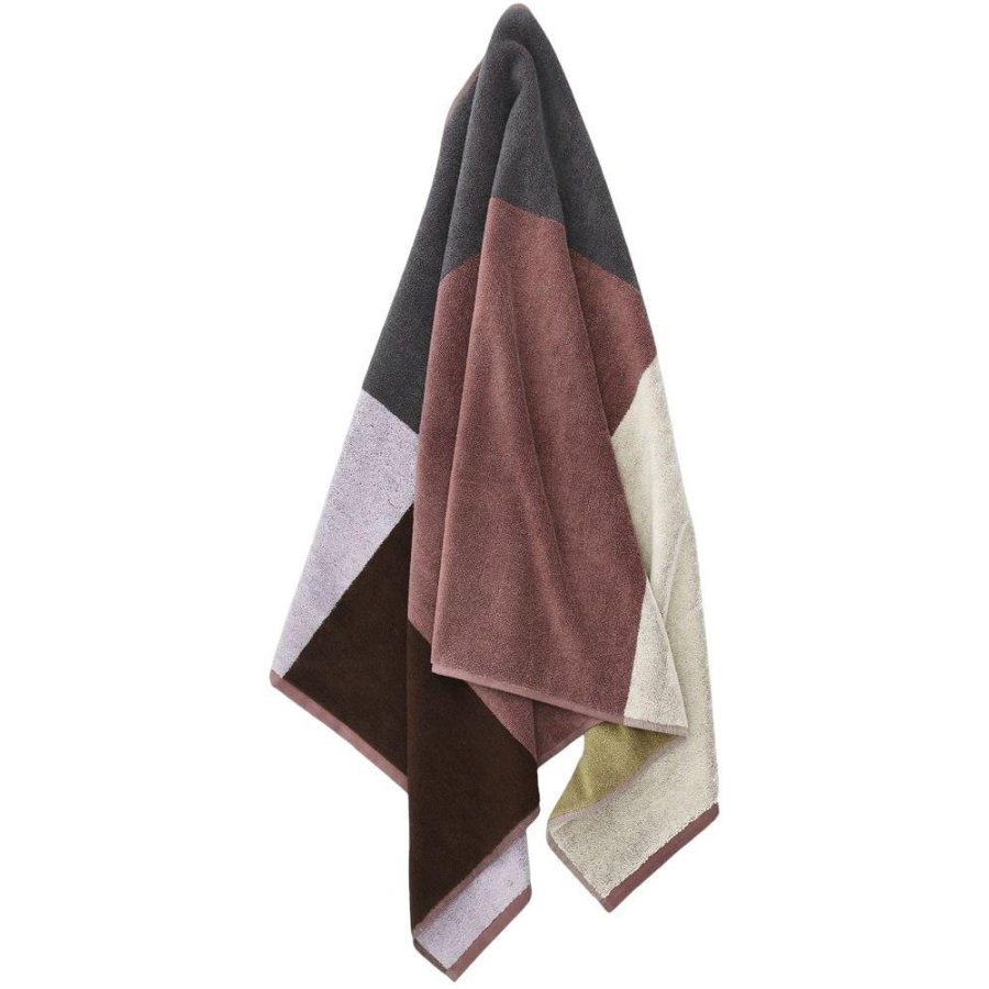 S&ouml;dahl Organic Colour Block H�ndkl�de 70x140 cm, Rosewood