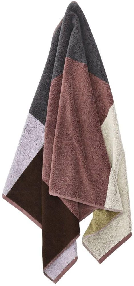 S&ouml;dahl Organic Colour Block H�ndkl�de 70x140 cm, Rosewood