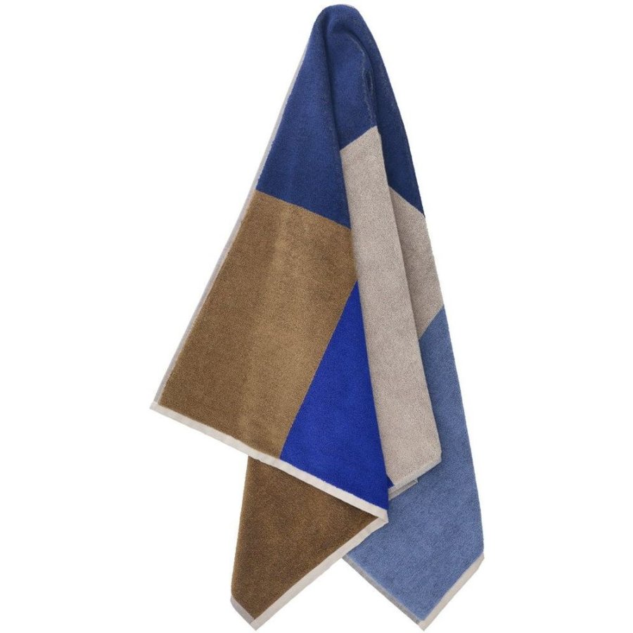 S&ouml;dahl Organic Colour Block H�ndkl�de 70x140 cm, Bl�
