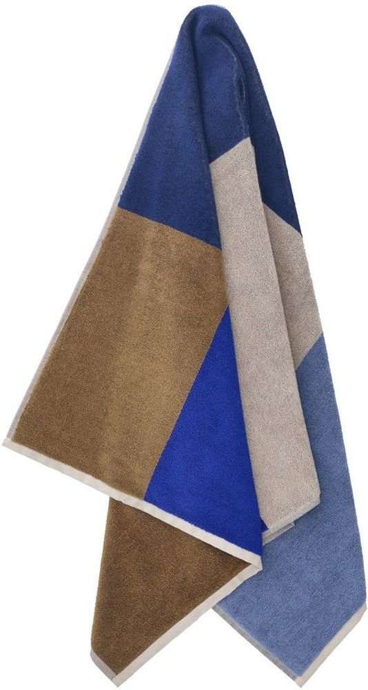 S&ouml;dahl Organic Colour Block H�ndkl�de 70x140 cm, Bl�