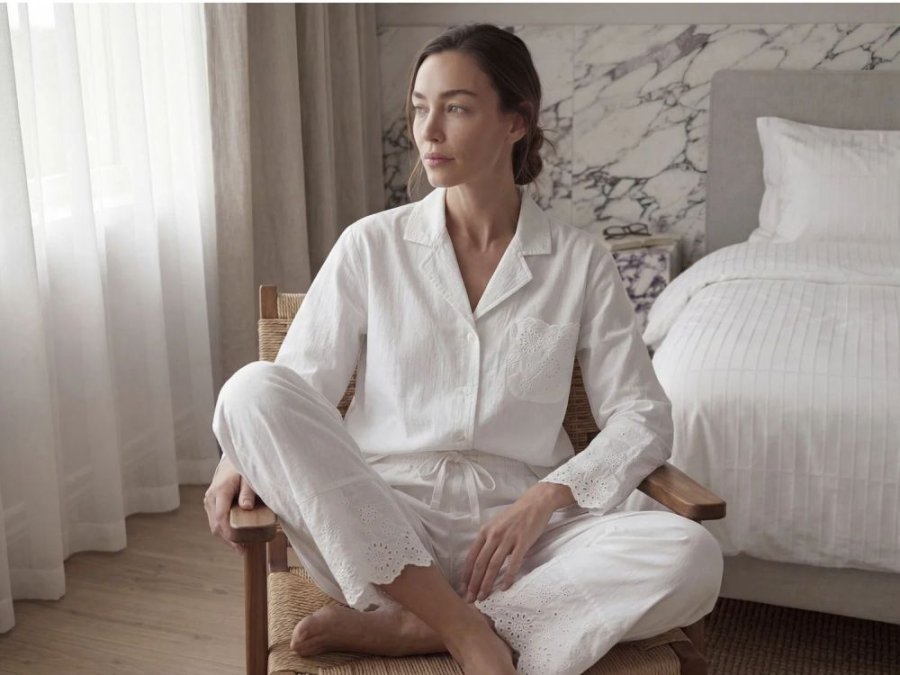 S&ouml;dahl Organic Weekend Stories Suite One Pyjamas S/M, Hvid