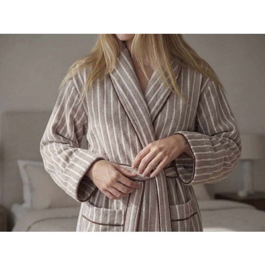 S&ouml;dahl Organic Weekend Stories Suite One Bademantel S/M, Nature