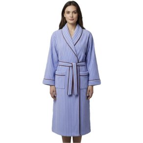 S&ouml;dahl Organic Weekend Stories Suite One Bademantel L/XL, Sky Blue