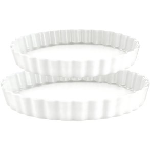 Pillivuyt Serie Originale T�rteform 2 stk, Hvid