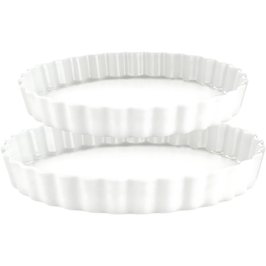 Pillivuyt Serie Originale T�rteform 2 stk, Hvid