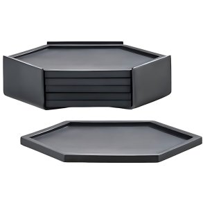 Zone Denmark Bold Glasbrik 6 stk. 10x10 cm, Sort