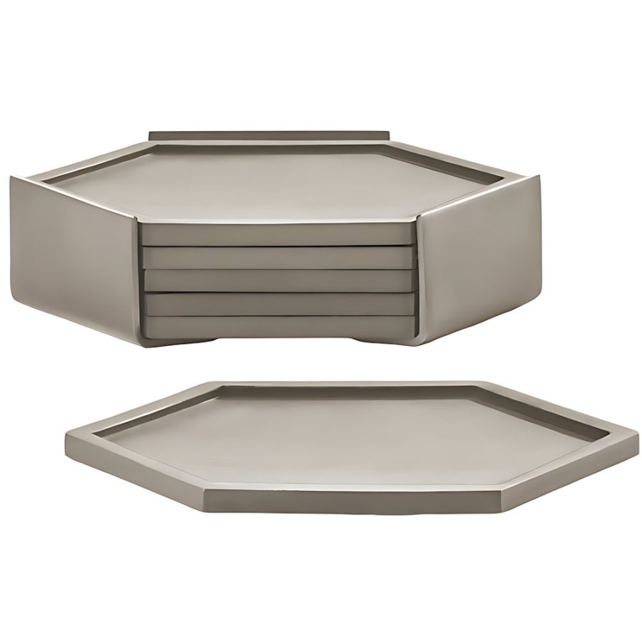 Zone Denmark Bold Glasbrik 6 stk. 10x10 cm, Taupe