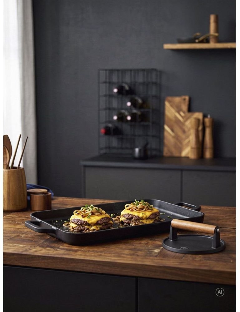 Holm Grillplatte 26x48, 5 Cm