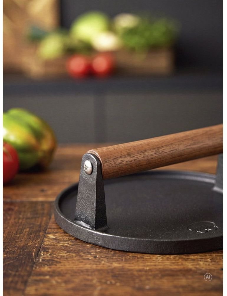 Holm Burgerpresse �17,8 cm, Schwarz
