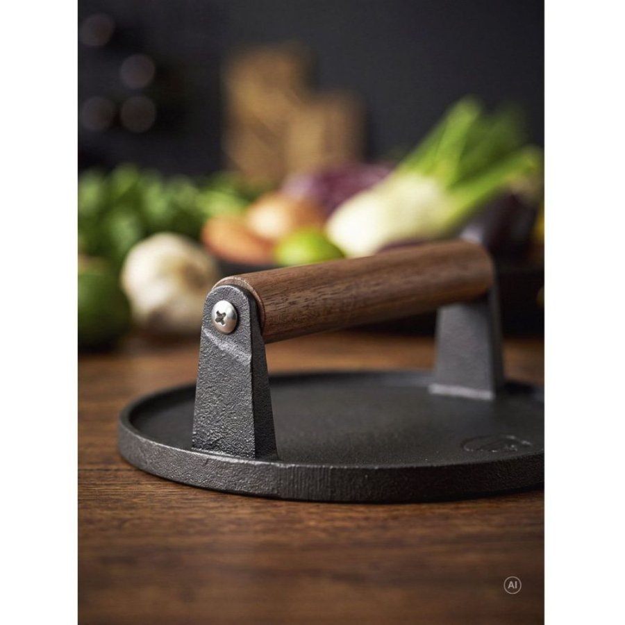 Holm Burgerpresse �17,8 cm, Schwarz