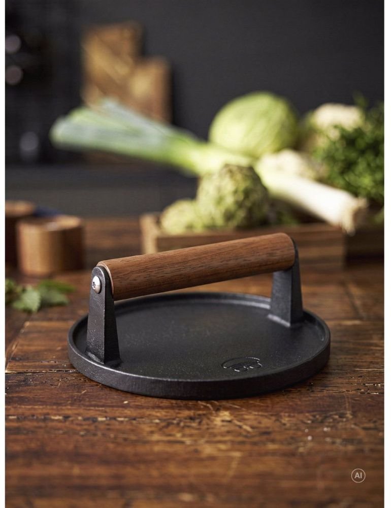 Holm Burgerpresse �17,8 cm, Schwarz