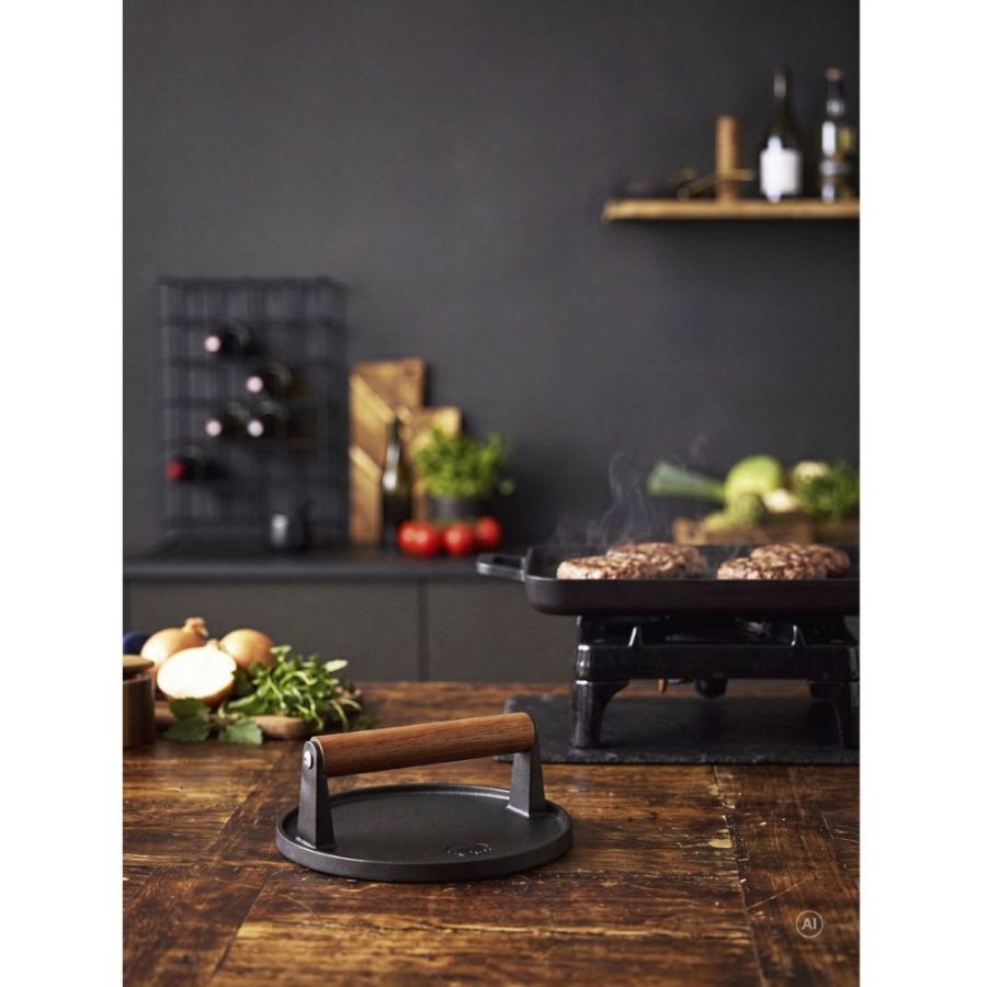 Holm Burgerpresse �17,8 cm, Schwarz