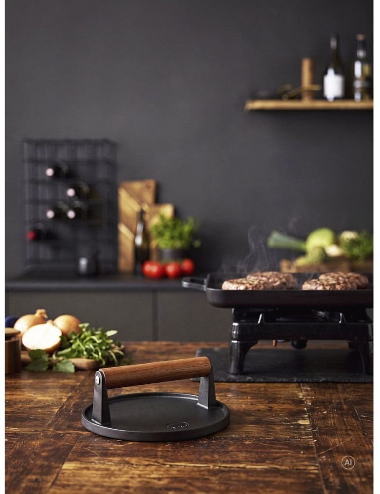 Holm Burgerpresse �17,8 cm, Schwarz