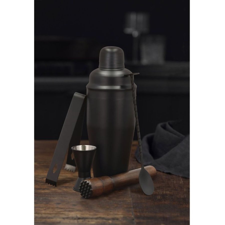 Funktion Barset 5-teilig, Schwarz/Buche