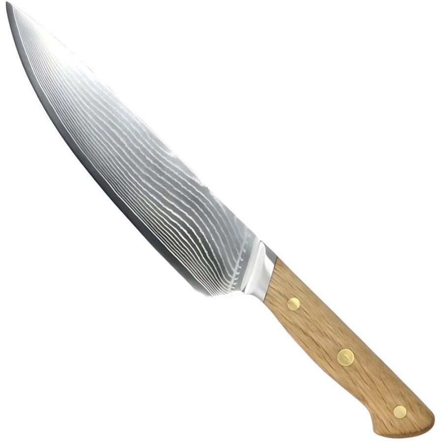 Pillivuyt Gourmet Douron Kochmesser 33 cm, Eiche