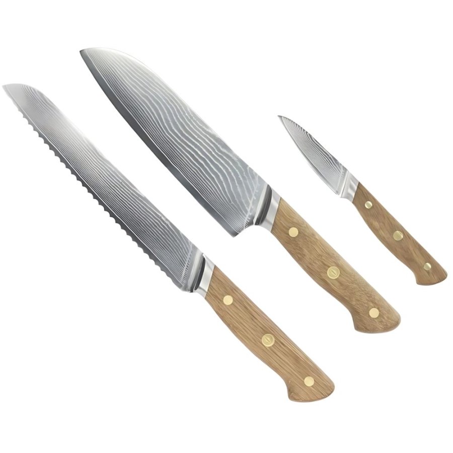 Pillivuyt Gourmet Douron Knivs�t 3 Dele, Eg