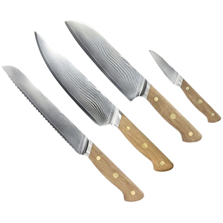 Pillivuyt Gourmet Douron Knivs�t 4 Dele, Eg