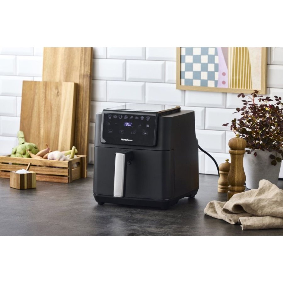 Nordic Sense Airfryer 5 L, Schwarz