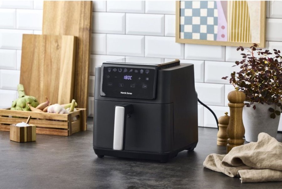 Nordic Sense Airfryer 5 L, Schwarz