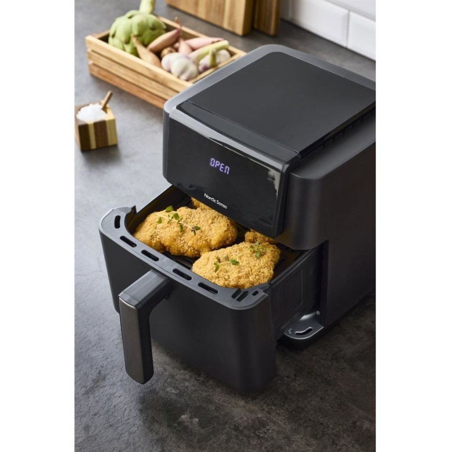 Nordic Sense Airfryer 5 L, Schwarz