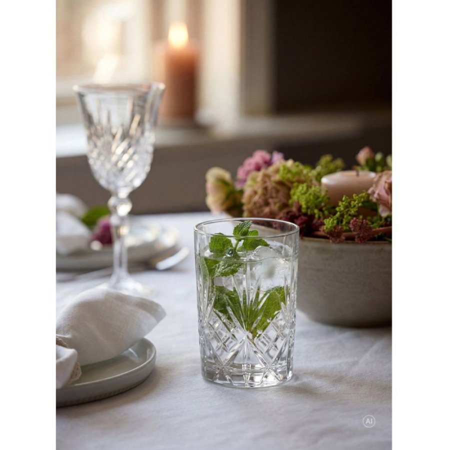 Lyngby Glas Melodia Vandglas 6 stk. 25 cl