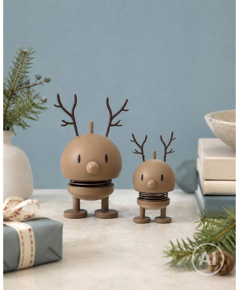 Hoptimist Soft Rensdyr Bumble 2 stk. XS/S, Choko