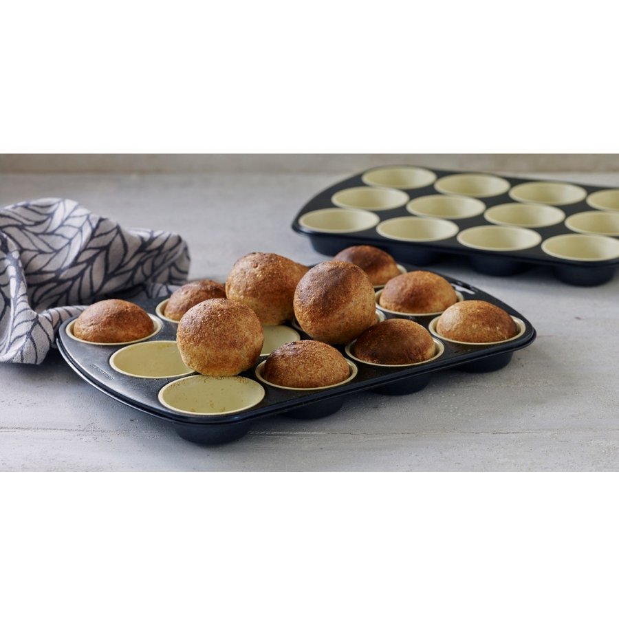 Blomsterbergs Muffinsform 12 huller 25 cm, Gr�/Creme