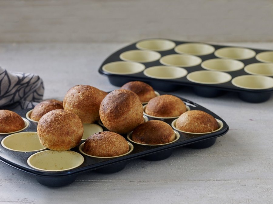 Blomsterbergs Muffinsform 12 huller 25 cm, Gr�/Creme