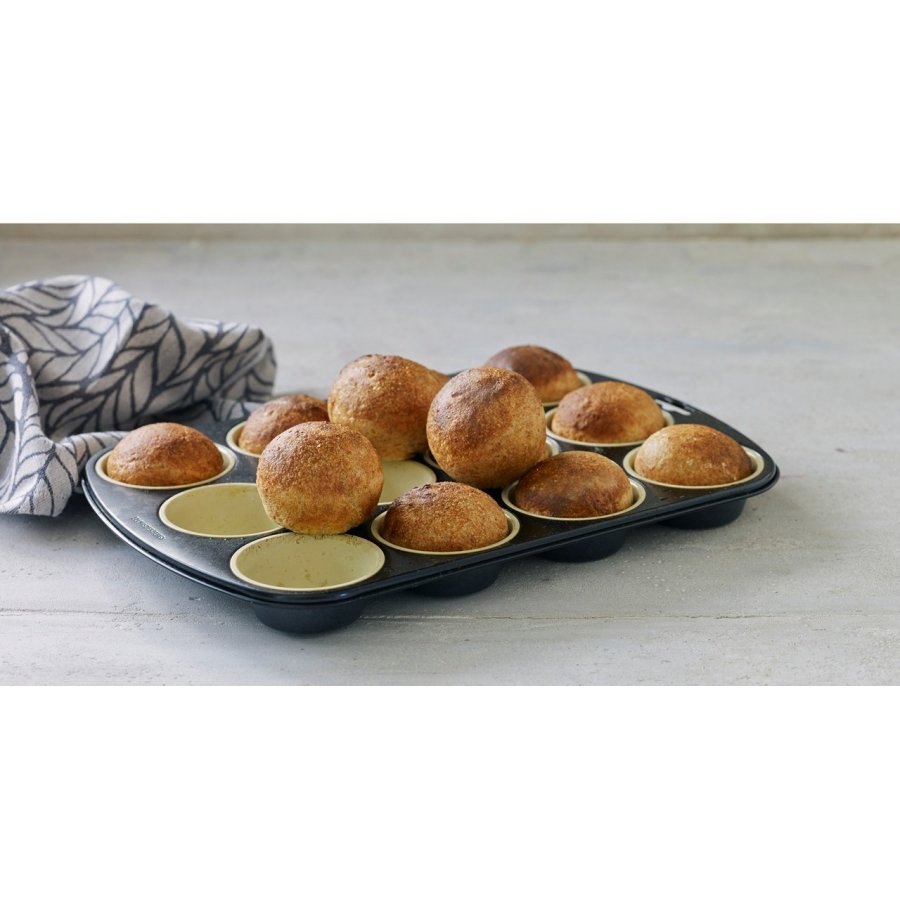 Blomsterbergs Muffinsform 12 huller 25 cm, Gr�/Creme