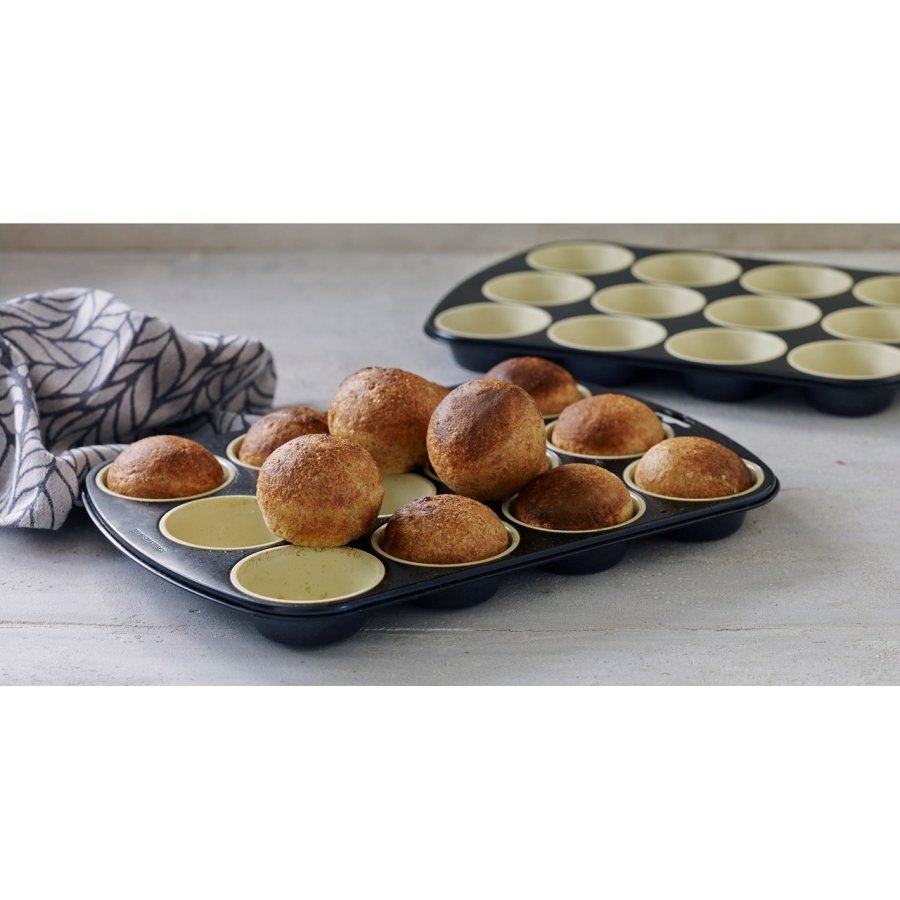 Blomsterbergs Muffinsform 12 huller 25 cm, Gr�/Creme