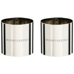 Blomsterbergs Dessertring 2er Set. 5x5 cm, Stahl