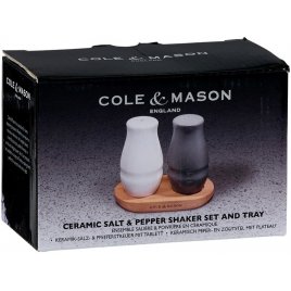 Lilla bagagerum defile Cole & Mason Salt & Peber strøsæt 8,0 cm hvid/grå - Salt & Peber - Hjem.dk
