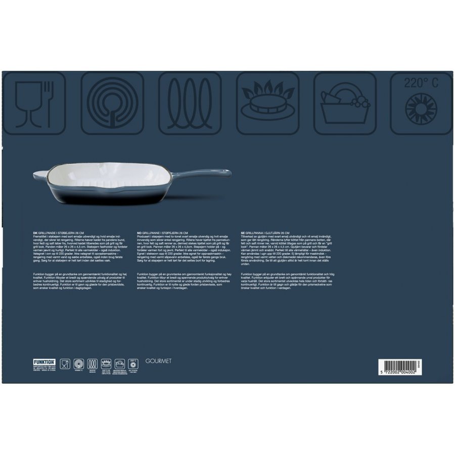 Funktion Grillpande 26 x 26 cm