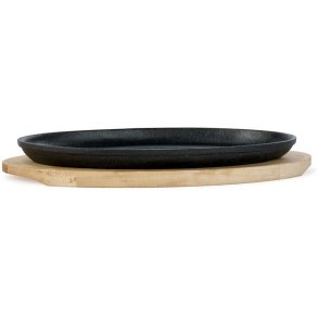 HOLM Tallerken 27x17 cm, Sort