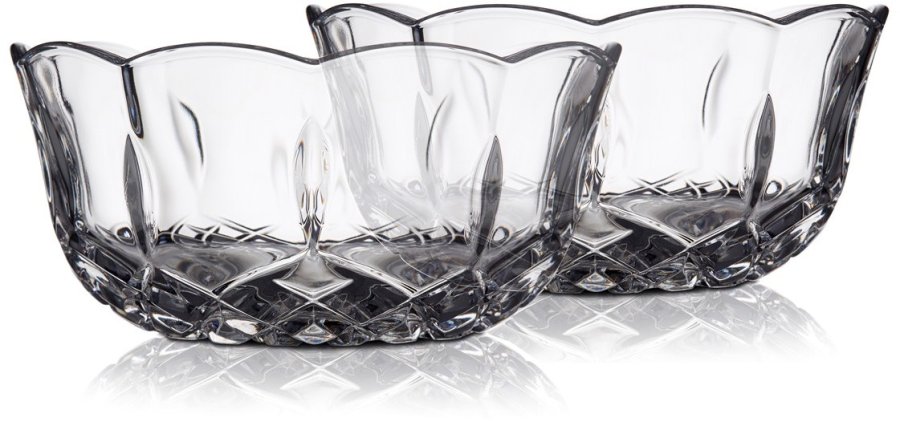 Lyngby Skl Glas Krystal Lounge 11,5x5cm 2 stk. klar