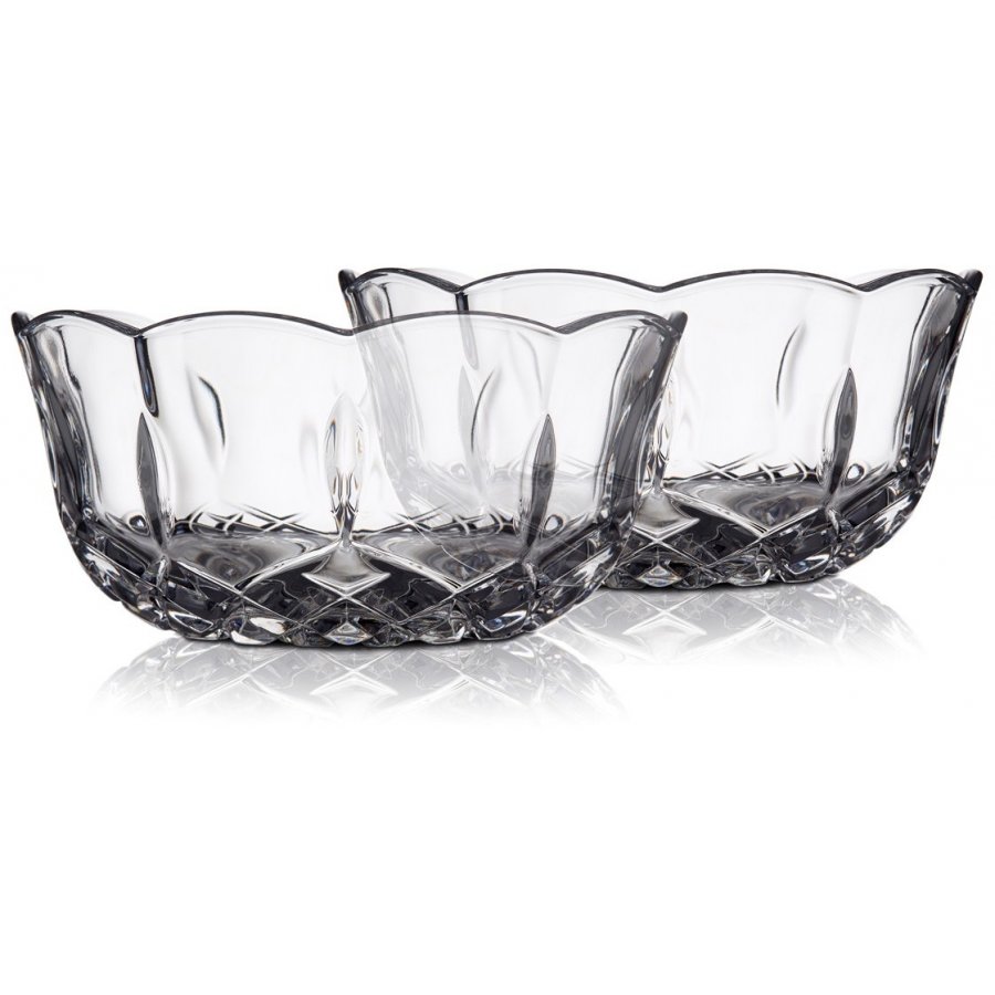 Lyngby Skl Glas Krystal Lounge 11,5x5cm 2 stk. klar