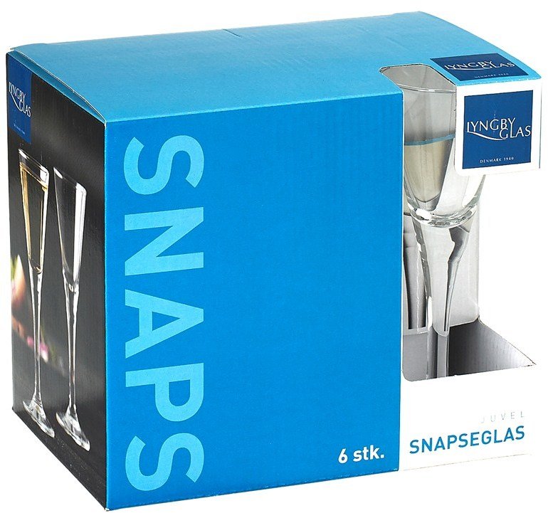 Lyngby Glas Juvel Snapseglas 6 stk. 6 cl