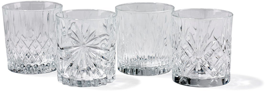Lyngby Whiskeyglas Krystal 4 stk. Klar - Vinglas Hjem.dk
