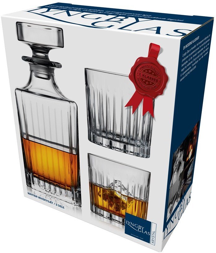 Lyngby Whiskyst Krystal Mayfair 3 dele klar
