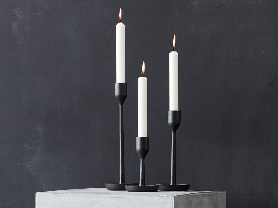 Nuance Column Lysestage  9 x 28 cm sort