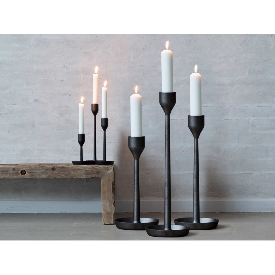 Nuance Column Lysestage  9 x 28 cm sort